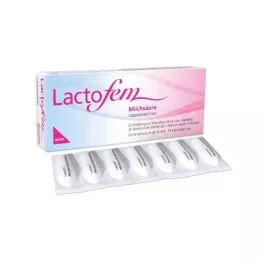 LACTOFEM Supositórios vaginais de ácido lático, 14 unid