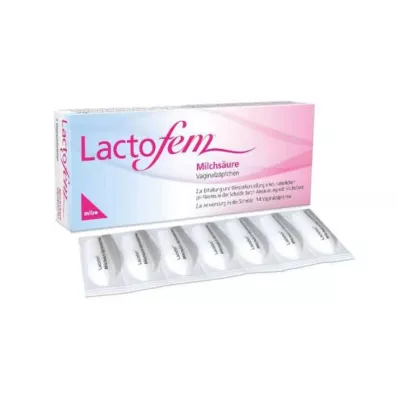LACTOFEM Supositórios vaginais de ácido lático, 14 unid LACTOFEM Supositórios vaginais de ácido lático, 14 unid