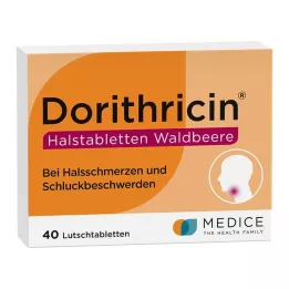 DORITHRICIN Pastilhas para a garganta de bagas silvestres, 40 unid
