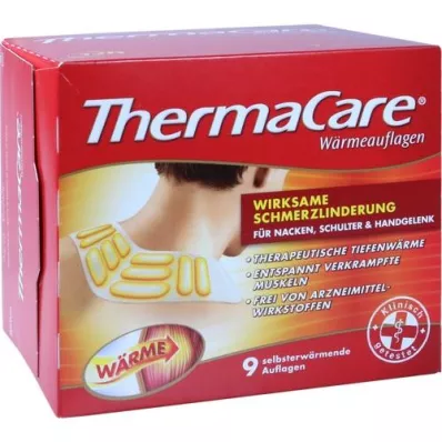 THERMACARE Almofadas de pescoço/ombros para alívio das dores, 9 peças