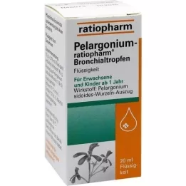 PELARGONIUM-RATIOPHARM Gotas brônquicas, 20 ml