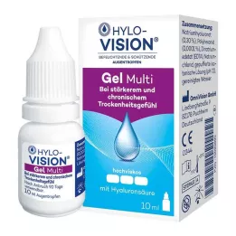 HYLO-VISION Gel multi-gotas oculares, 10 ml