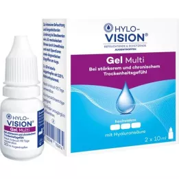 HYLO-VISION Colírio em gel multi, 2X10 ml