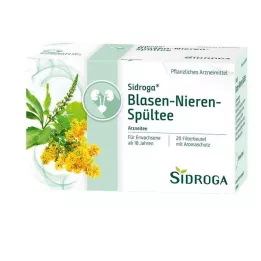 SIDROGA Saco de filtro de chá para lavagem da bexiga e dos rins, 20X2,0 g