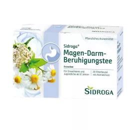 SIDROGA Saquetas de filtro para chá calmante gastrointestinal, 20X2,0 g