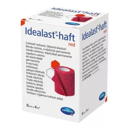 IDEALAST-Ligadura colorida de haste 8 cmx4 m vermelha, 1 pc