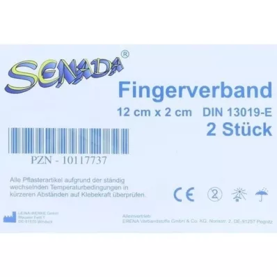 SENADA Ligadura para os dedos 2x12 cm, 2 peças