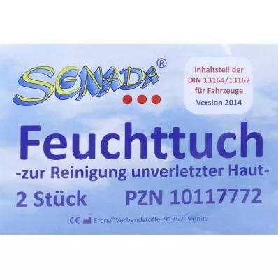 SENADA Toalhete húmido, 2 peças