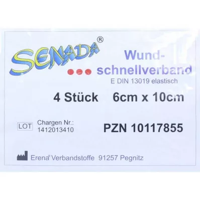 SENADA Penso para feridas 6x10 cm, 4 peças SENADA Penso para feridas 6x10 cm, 4 peças