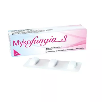 MYKOFUNGIN 3 comprimidos vaginais 200 mg, 3 unid MYKOFUNGIN 3 comprimidos vaginais 200 mg, 3 unid