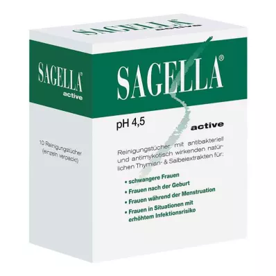 SAGELLA toalhetes de limpeza activos, 10 unidades