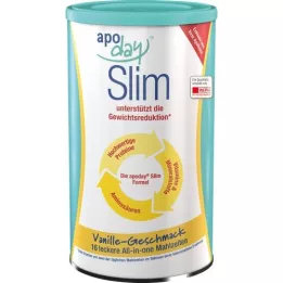 APODAY lata de pó de baunilha Slim, 450 g