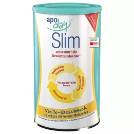 APODAY lata de pó de baunilha Slim, 450 g