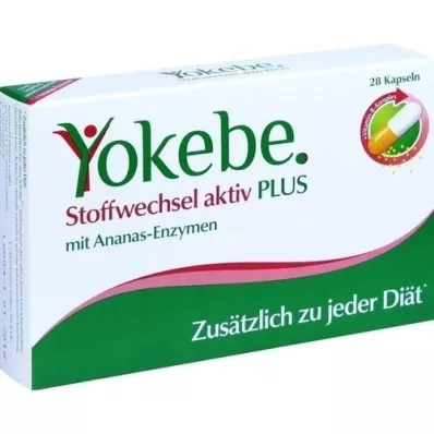 YOKEBE Cápsulas activas metabolismo Plus, 28 unidades