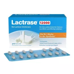LACTRASE 12.000 FCC Cápsulas, 150 pcs