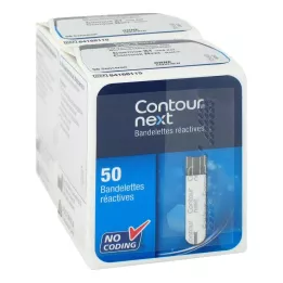 CONTOUR Tiras de teste Next Sensors, 100 unidades