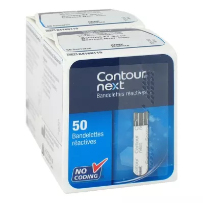 Tiras de teste dos próximos sensores Contour, 100 peças Tiras de teste dos próximos sensores Contour, 100 peças