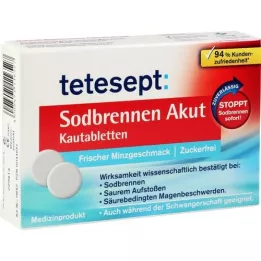 TETESEPT Comprimidos mastigáveis Heartburn Acute, 20 unidades