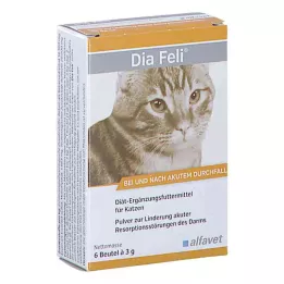 DIA FELI Pó para gatos, 6X3 g