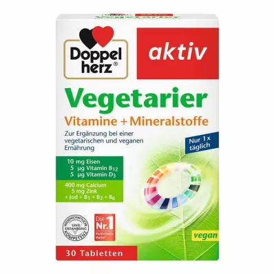 Doppelherz Comprimidos Vegetarianos de Vitaminas + Minerais, 30 unid Doppelherz Comprimidos Vegetarianos de Vitaminas + Minerais, 30 unid