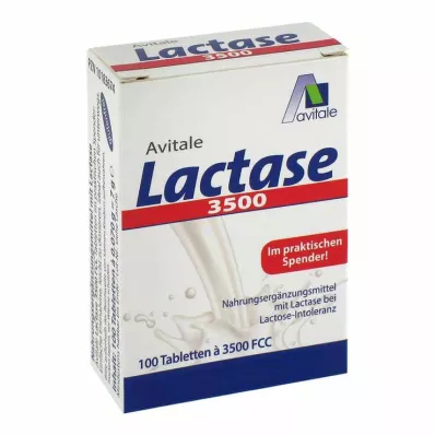 LACTASE 3.500 FCC Comprimidos em dispensador de clique, 100 unidades