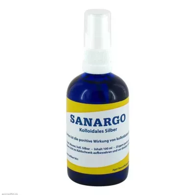 SANARGO Frasco de spray de prata coloidal, 100 ml