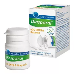 MAGNESIUM DIASPORAL 400 Cápsulas Extra, 20 Cápsulas