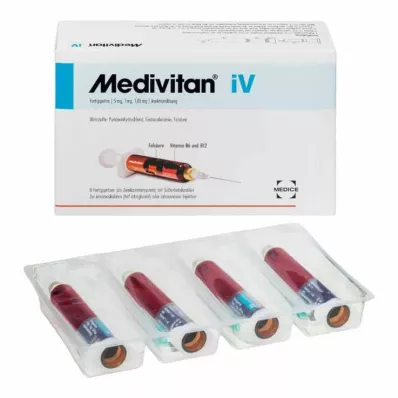 MEDIVITAN Solução injetável iV em seringa de duas câmaras, 8 unid