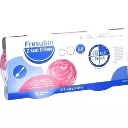 FRESUBIN 2 kcal de creme de morango silvestre em cuba, 4X125 g