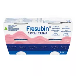 FRESUBIN 2 kcal de creme de morango silvestre em cuba, 4X125 g