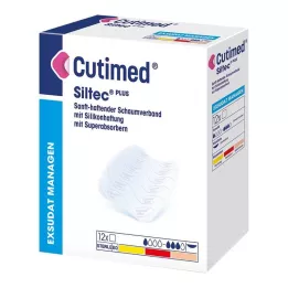 CUTIMED Penso de espuma Siltec Plus 5x6 cm adesivo, 12 unidades