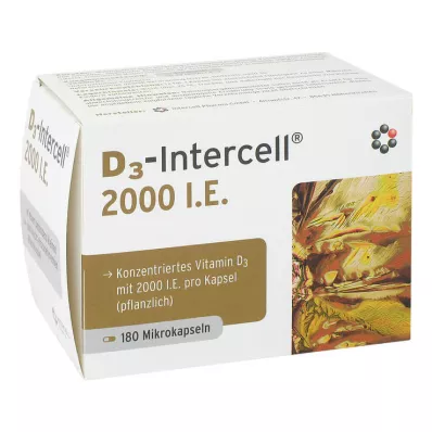 D3-INTERCELL 2.000 U.I. Cápsulas, 180 Cápsulas