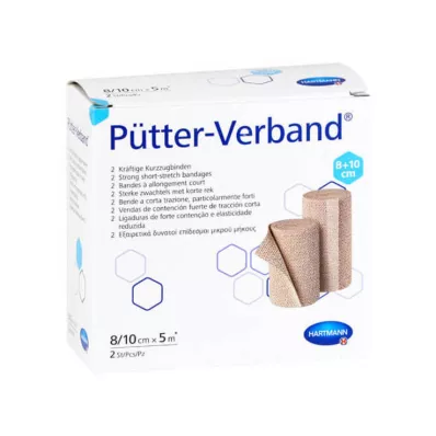 Bandagem Pütter 8cm / 10cmx5m Cpc, 2 unid