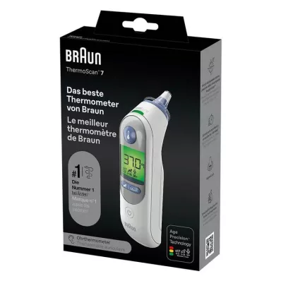 Termômetro de ouvido Braun Thermoscan 7 IRT 6520, 1 peça