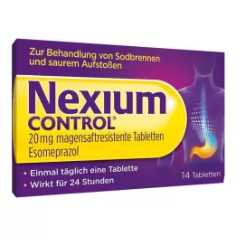 NEXIUM Control 20 mg comprimidos com revestimento entérico, 14 unidades