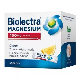 BIOLECTRA Magnésio 400 mg ultra Direct Lemon, 40 Cápsulas