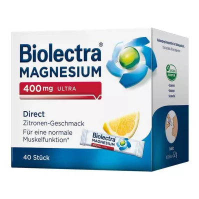 BIOLECTRA Magnésio 400 mg ultra Direct Lemon, 40 Cápsulas BIOLECTRA Magnésio 400 mg ultra Direct Lemon, 40 Cápsulas