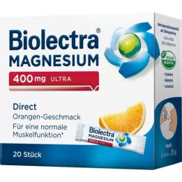 BIOLECTRA Magnésio 400 mg ultra Direct Orange, 20 unid