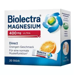BIOLECTRA Magnésio 400 mg ultra Direct Orange, 20 unid