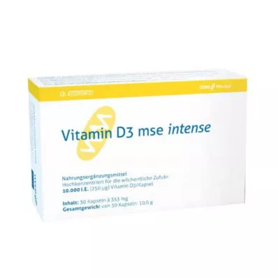 Cápsulas intensas de vitamina D3 Mse, 30 unidades Cápsulas intensas de vitamina D3 Mse, 30 unidades