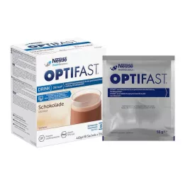 OPTIFAST bebida caseira Chocolate em pó, 8X55 g