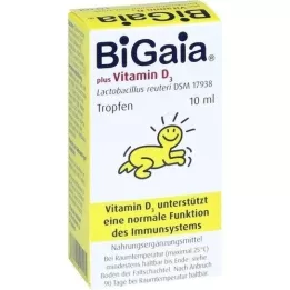 BIGAIA mais gotas de vitamina D3, 10 ml