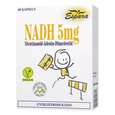 NADH Cápsulas de 5 mg, 60 unid