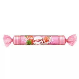 INTACT iogurte de morango com rolo de dextrose, 40 g