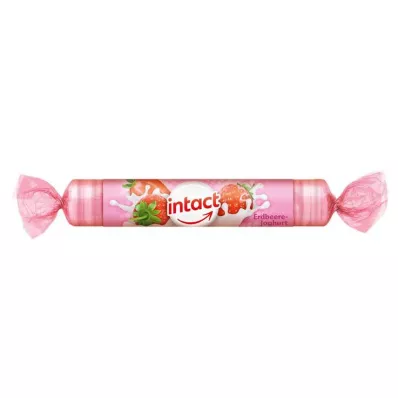 INTACT iogurte de morango com rolo de dextrose, 40 g INTACT iogurte de morango com rolo de dextrose, 40 g