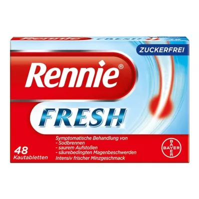 Comprimidos mastigáveis Rennie Fresh, 48 unidades Comprimidos mastigáveis Rennie Fresh, 48 unidades