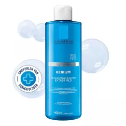 ROCHE-POSAY Champô Kerium gel extremamente suave, 400 ml
