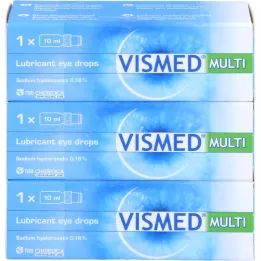 VISMED MULTI Colírio para os olhos, 3X10 ml