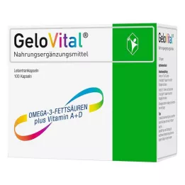 GELOVITAL Suplemento alimentar cápsulas de óleo de fígado de bacalhau, 100 pcs