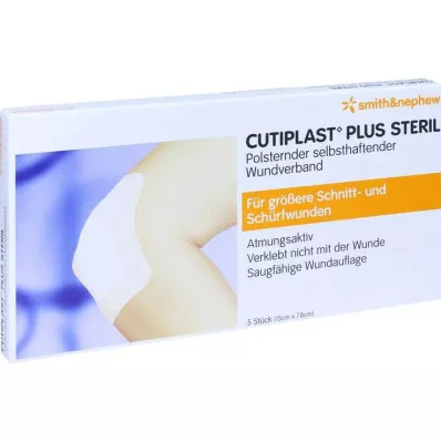 CUTIPLAST Pensos esterilizados de 7,8x15 cm, 5 unidades CUTIPLAST Pensos esterilizados de 7,8x15 cm, 5 unidades